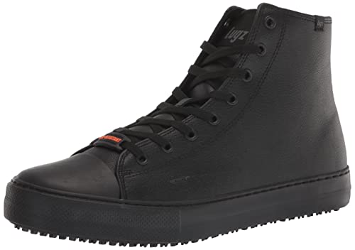 Lugz Men's Stagger Hi Slip-Resistant Food Service Shoe, Black, 9.5