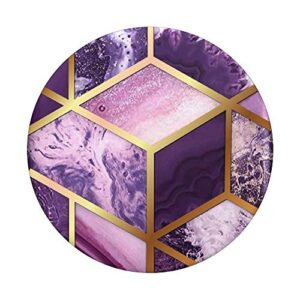 Ameth Geometric Watercolor Purple PopSockets Swappable PopGrip