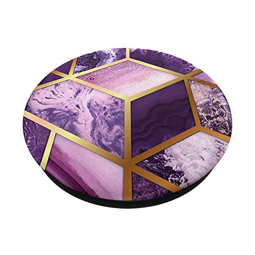 Ameth Geometric Watercolor Purple PopSockets Swappable PopGrip