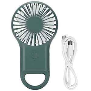 salutuy personal fan, handheld fan 3 speed adjustable summer gift rechargeable compact size for for office home outdoor and travel(armygreen)