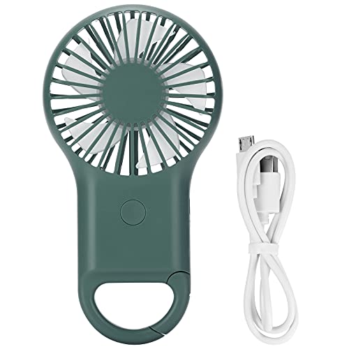 SALUTUY Personal Fan, Handheld Fan 3 Speed Adjustable Summer Gift Rechargeable Compact Size for for Office Home Outdoor and Travel(ArmyGreen)