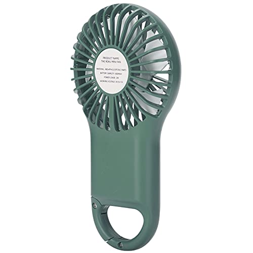 SALUTUY Personal Fan, Handheld Fan 3 Speed Adjustable Summer Gift Rechargeable Compact Size for for Office Home Outdoor and Travel(ArmyGreen)