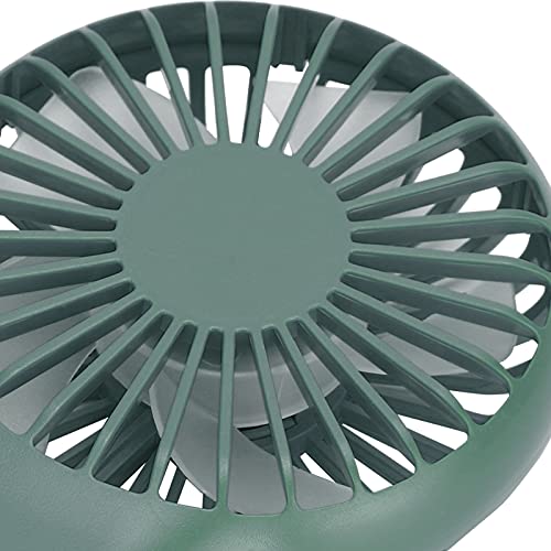 SALUTUY Personal Fan, Handheld Fan 3 Speed Adjustable Summer Gift Rechargeable Compact Size for for Office Home Outdoor and Travel(ArmyGreen)