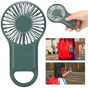 SALUTUY Personal Fan, Handheld Fan 3 Speed Adjustable Summer Gift Rechargeable Compact Size for for Office Home Outdoor and Travel(ArmyGreen)