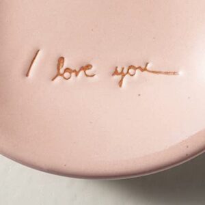 Hearth & Hand with Magnolia 'I Love You' Ceramic Trinket Dish Pink