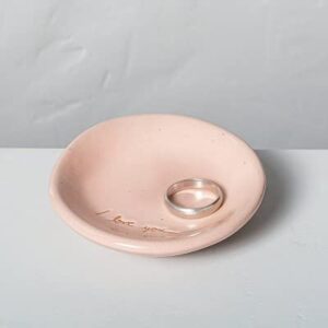 Hearth & Hand with Magnolia 'I Love You' Ceramic Trinket Dish Pink
