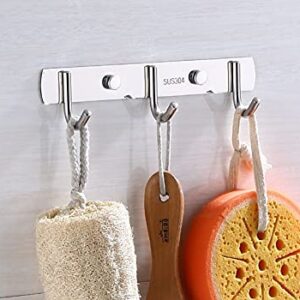 Coat Hooks for Clothes,Hats,Towels,Bathrobes,Keys,Scissors, Kitchen Spoons、spatulas, pots and so on. 304 Stainless Steel Multi-Purpose