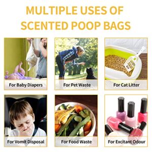 ATIFBOP Biodegradable Dog Poop Bags 360 Counts 24 Rolls, Leak Proof and Thicken Dog Bags for Poop (Scented)