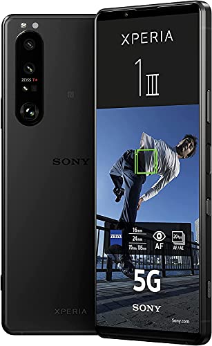Sony Xperia 1 III XQ-BC72 5G Dual 512GB 12GB RAM Factory Unlocked (GSM Only | No CDMA - not Compatible with Verizon/Sprint) International Version – Frosted Black