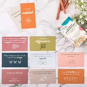 100 Affirmation Cards for Women and Men With 150+ Thought-Provoking Questions, Unique Affirmation cards for stress Relief, Meditation and Self Care Gift For Women and Men.