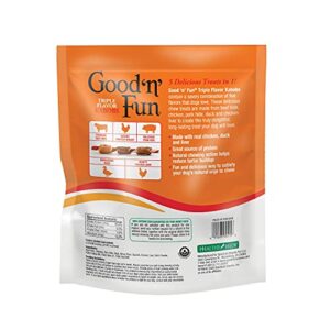 Good ’n’ Fun Triple Flavor Kabobs 48 Ounce, Rawhide Snack for All Dogs (2 Pack)