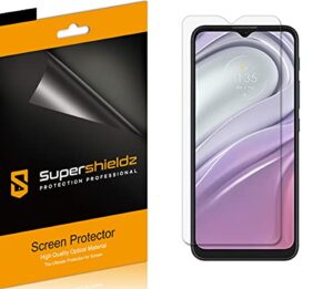 (6 pack) supershieldz designed for motorola moto g pure screen protector, high definition clear shield (pet)