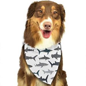 sharks nautical boys dog bandana,dog bandanas triangle bibs scarf accessories for small medium large dogs cats pets animals