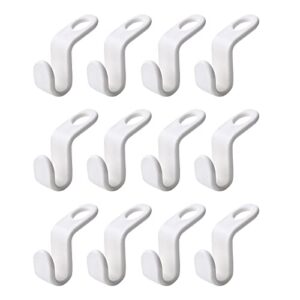 6/12/24 pcs clothes hanger connector hooks, space-saving hanger extender clips, cascading clothes hooks, outfit hangers suitable for christmas home bedroom decorations