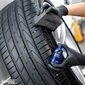 CARPRO CQUARTZ Blackout - Tire Coating and Dressing for Trim and Rubber, Polysiloxane and Durable on Unpainted Resin Materials (50mL)