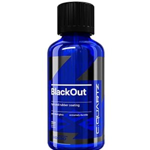 CARPRO CQUARTZ Blackout - Tire Coating and Dressing for Trim and Rubber, Polysiloxane and Durable on Unpainted Resin Materials (50mL)