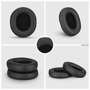 Enhanced Arctis Earpads for 1, 3, 5, 7, 9, Pro & Prime Headphones, with Real Memory Foam, PU Leather Perforated, Upgrade Over Standard Arctis Ear Cushions by Brainwavz (Black)