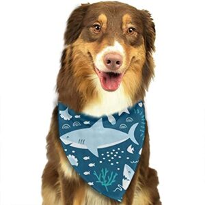 hammerhead sharks dog bandana,dog bandanas triangle bibs scarf accessories for small medium large dogs cats pets animals