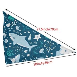 Hammerhead Sharks Dog Bandana,Dog Bandanas Triangle Bibs Scarf Accessories for Small Medium Large Dogs Cats Pets Animals