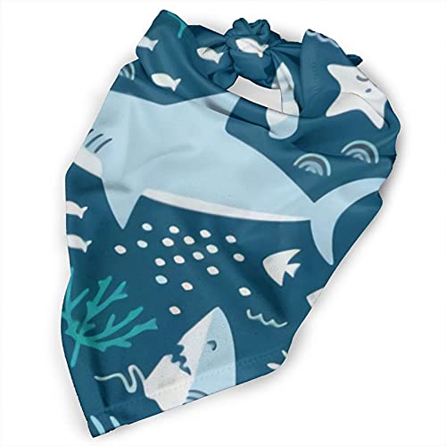 Hammerhead Sharks Dog Bandana,Dog Bandanas Triangle Bibs Scarf Accessories for Small Medium Large Dogs Cats Pets Animals