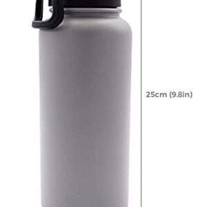 QOMOLANGMA Water Bottle Wide Mouth Lid Stainless Steel Water Bottle with Vacuum Insulated Double Wall 32oz