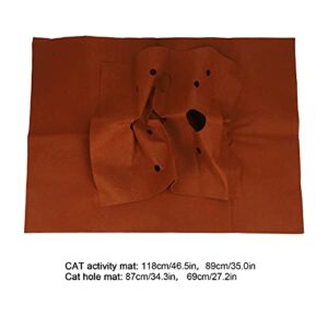 Pet Playing Mat, Cat Activity Play Mat, Cat Dog Breathable Activity Interactive Pad Bite Resistant Pad Pet Rug Training Mat