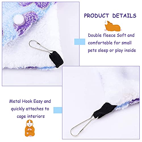 2 Pieces Small Guinea Pig Rat Hammock Guinea Pig Hamster Ferret Hanging Hammock Toys Bed for Small Animals Chinchilla Parrot Sugar Glider Ferret Squirrel Playing