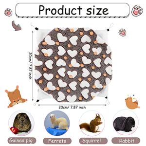 2 Pieces Small Guinea Pig Rat Hammock Guinea Pig Hamster Ferret Hanging Hammock Toys Bed for Small Animals Chinchilla Parrot Sugar Glider Ferret Squirrel Playing