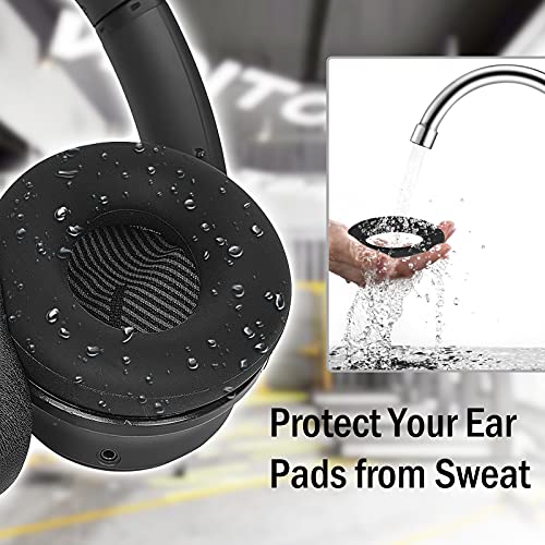 SOULWIT Silicone Ear Pads Cover Protector for Bose QuietComfort 15 QC15 QC25 QC2 QC35 QC45/Ae2 Ae2i Ae2w/SoundTrue & SoundLink AE Headphones Cushions, Sweatproof, Easily Washable - Black