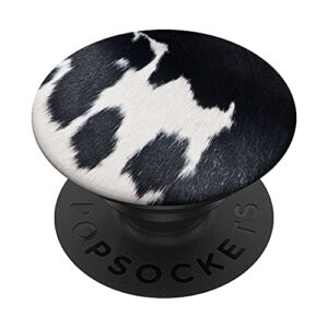 cow lookalike cowhide popsockets swappable popgrip