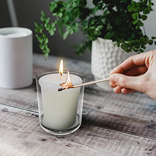 Ivory Votive Candles Bulk for Wedding Party Holiday and Home Decoration, 12 Packs 1.8oz Unscented Candles with 12 Hours Burn Time