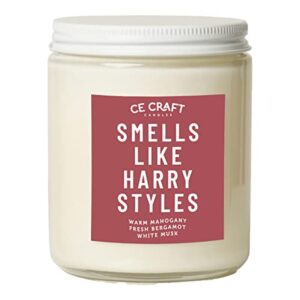 ce craft - this smells like harry scented candle- stylish candle - flannel musk candle - gift for her, celeb prayer candle, this smells like harry scented gift