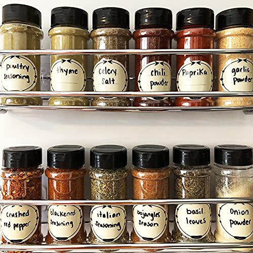 16 Pcs 3.5 oz/100 ml Plastic Spice Jar,Spice Storage Containers with Black Lids,Empty Plastic Spice Jars for Storing BBQ Seasoning,Glitters,Herbs,Spice,Powders