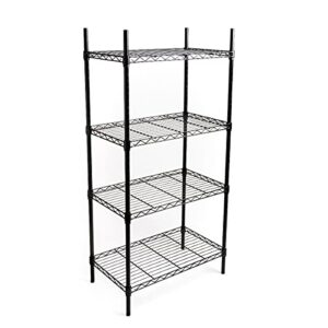 westerly 4 tier household wire shelving unit (13" x 23" x 48") holds up to 600lbs
