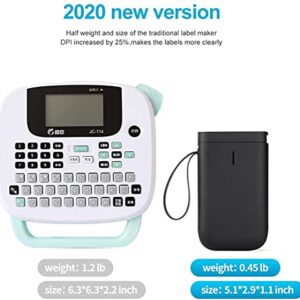 ASKITO Label Maker Machine D11 2021 Portable Wireless Connection Label Printer Tape Available for Phone Pad Easy to Use Office Home Organization USB Rechargeable 3 Roll Label Paper (Black)