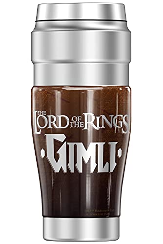 THERMOS The Lord of The Rings Gimli STAINLESS KING Stainless Steel Travel Tumbler, Vacuum insulated & Double Wall, 16oz