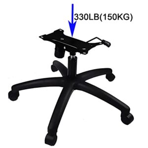 Pro Adjustable 28" Heavy Duty Replacement Office Chair Base/Gaming Chair Base/Computer Chair Base,Upgrade 330 Pounds Swivel Chair Base Replacement