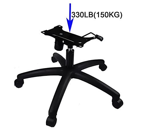 Pro Adjustable 28" Heavy Duty Replacement Office Chair Base/Gaming Chair Base/Computer Chair Base,Upgrade 330 Pounds Swivel Chair Base Replacement