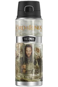 the lord of the rings trilogy poster thermos stainless king stainless steel drink bottle, vacuum insulated & double wall, 24oz
