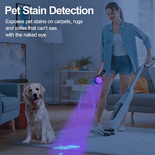 Vansky Black Light UV Flashlights, Ultra Bright 100 LED 395nm Ultraviolet Blacklight Detector for Dog Cat Pet Urine, Dry Stains and Bed Bug, Matching with Pet Odor Eliminator