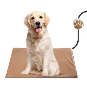 zobire pet heating pad, dog heating pad, indoor waterproof electric heated pet bed