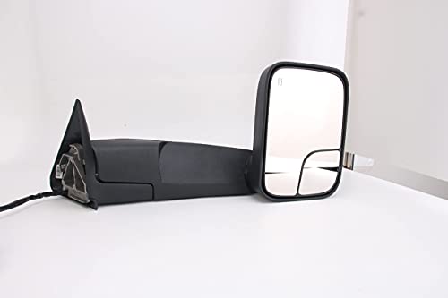 PZ TOWING MIRROR PAIR SET Replacement for 98-02 RAM 1500 2500 3500 Powered Heated Black