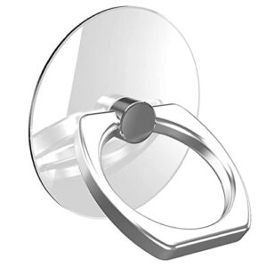 osophter for clear phone ring holder universal finger ring kickstand with iphone, samsung, lg,moto and more(clear)