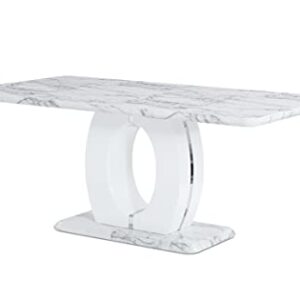 Global Furniture USA Dining Table, Marble