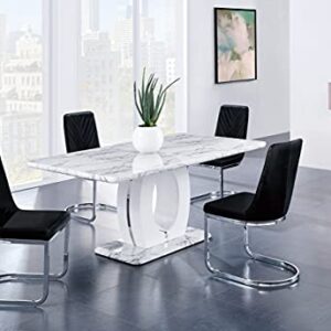 Global Furniture USA Dining Table, Marble
