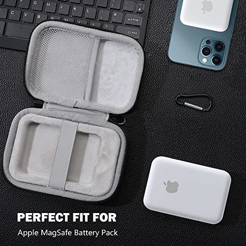 ProCase Shockproof Carrying Case Compatible with MagSafe Battery Pack, Hard EVA Travel Protective Storage Case for MagSafe Battery Pack with D Buckle -Black