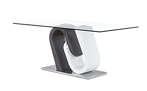 Global Furniture USA Dining Table, Grey-White