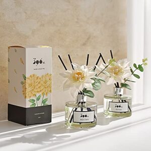 396 st. Dahlia Flower Reed Diffuser, Vanilla Lavender(Also Known as Garden Lavender), 200ml(6.7oz) / Reed Diffuser Sets, Scentsy Home Fragrance, Scented Oils, Home & Bathroom Décor