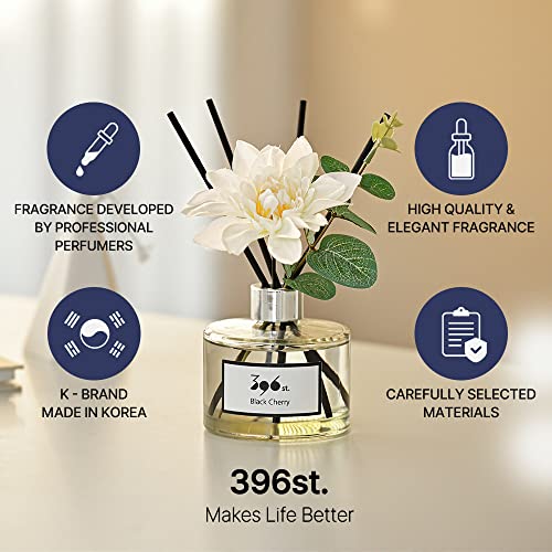 396 st. Dahlia Flower Reed Diffuser, Vanilla Lavender(Also Known as Garden Lavender), 200ml(6.7oz) / Reed Diffuser Sets, Scentsy Home Fragrance, Scented Oils, Home & Bathroom Décor