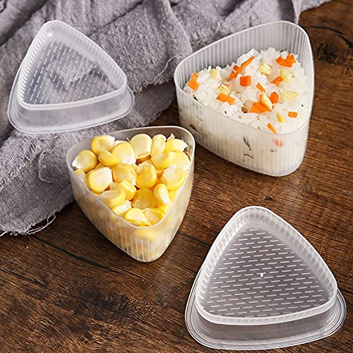 Rice Ball Mold, 3 Pack Onigiri Mold, Cute Cat Kitten Sushi Mold for Kids, Musubi Maker Press, Classic Triangle Rice Ball Maker Sushi Mold Kit for Lunch Bento Box Accessories